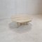 Italian Octagon Coffee Table in Travertine, 1980s 4