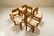 Dining Chairs in Pine and Sheep Curl Bouclé, France, 1970s, Set of 6, Image 3