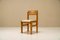 Dining Chairs in Pine and Sheep Curl Bouclé, France, 1970s, Set of 6, Image 5