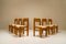 Dining Chairs in Pine and Sheep Curl Bouclé, France, 1970s, Set of 6, Image 1