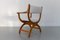 Fauteuil Kurul Vintage en Chêne et Bouclé par Henning Kjærnulf, Danemark, 1960s 7