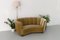 Vintage Danish Art Deco Velvet Banana Sofa, 1940s 15