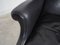 Danish Black Leather Armchair, 1970s 14