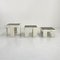 White Nesting Tables by Gianfranco Frattini for Cassina, 1970s, Set of 3, Image 13