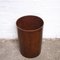 Teak Cylindrical Ply Paper Bin attributed to Schreiber, 1970s, Image 2