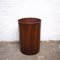 Teak Cylindrical Ply Paper Bin attributed to Schreiber, 1970s 5