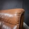 Mid-Century Modular 3-Person Leather Sofa, Set of 3 5