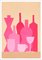 Gio Bellagio, Pink Bottle Display, 2023, Acrylic on Watercolor Paper 1