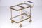 Mid-Century Brass & Glass Bar Cart, 1960s, Image 9