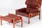 Inca Easy Chair with Ottoman attributed to Arne Norell, 1970s, Set of 2 7