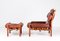 Inca Easy Chair with Ottoman attributed to Arne Norell, 1970s, Set of 2 5