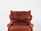 Inca Easy Chair with Ottoman attributed to Arne Norell, 1970s, Set of 2 4
