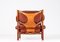 Inca Easy Chair with Ottoman attributed to Arne Norell, 1970s, Set of 2 3