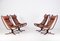 Falcon Easy Chairs attributed to Sigurd Resell, Norway, 1970s, Set of 2 4