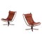 Falcon Easy Chairs attributed to Sigurd Resell, Norway, 1970s, Set of 2 1