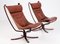 Falcon Easy Chairs attributed to Sigurd Resell, Norway, 1970s, Set of 2 12