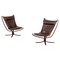 Falcon Easy Chairs attributed to Sigurd Resell, Norway, 1970s, Set of 2 1