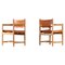 Armchairs Model 3238 attributed to Børge Mogensen, 1960s, Set of 2 1