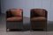 Järn/Mocca Easy Chairs by Mats These for Källemo, 1994, Set of 2 8