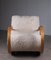 Rocking Chair en Peau de Mouton, Suède, 1940s 9
