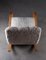 Swedish Rocking Chair in Sheepskin, 1940s 4