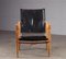 Safari Chair in Black Leather by Kaare Klint, 1960s 9