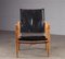 Safari Stuhl aus schwarzem Leder von Kaare Klint, 1960er 9