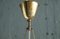 Lámpara colgante de latón y vidrio de Carl-Axel Acking, años 40, Imagen 7