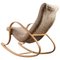 Rocking Chair en Peau de Mouton par Karl Yngve Håkansson, 1950s 2