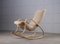 Rocking Chair in Sheepskin by Karl Yngve Håkansson, 1950s, Image 5