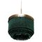 Green Ceiling Lamp Model T601 from Hans-Agne Jakobsson, 1960s, Set of 2 3