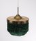 Green Ceiling Lamp Model T601 from Hans-Agne Jakobsson, 1960s, Set of 2 4