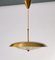 Brass and Glass Chandelier attributed to Carl Fagerlund for Orrefors, 1960s 2