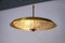 Brass and Glass Chandelier attributed to Carl Fagerlund for Orrefors, 1960s, Image 6