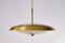 Brass and Glass Chandelier attributed to Carl Fagerlund for Orrefors, 1960s 4