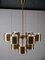 Brass Chandeliers attributed to Holger Johansson, Sweden, 1960s 10