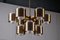Brass Chandeliers attributed to Holger Johansson, Sweden, 1960s, Image 14