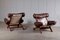 Swedish Easy Chairs with Cowhide by Arne Norell, 1970s, Set of 2 5