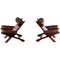 Swedish Easy Chairs with Cowhide by Arne Norell, 1970s, Set of 2 2