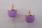 Purple V271 Wall Lights by Hans-Agne Jakobsson, 1960s, Set of 2 7