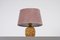 Lámpara de mesa Chamotte atribuida a Gunnar Nylund, Suecia, años 50, Imagen 3