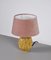 Lámpara de mesa Chamotte atribuida a Gunnar Nylund, Suecia, años 50, Imagen 7