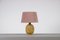 Lámpara de mesa Chamotte atribuida a Gunnar Nylund, Suecia, años 50, Imagen 8