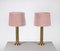 Brass Table Lamps from Kosta Belysning, Sweden, 1970s, Set of 2 5