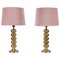 Brass Table Lamps attributed to Aneta, Sweden, 1970s, Set of 2, Image 1