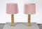 Brass Table Lamps attributed to Aneta, Sweden, 1970s, Set of 2, Image 4