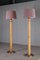 Swedish Brass and Bamboo Floor Lamps attributed to Bergboms, 1970s, Set of 2, Image 6