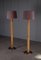 Lámparas de pie suecas de latón y bambú atribuidas a Bergboms, años 70. Juego de 2, Imagen 7