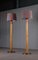 Swedish Brass and Bamboo Floor Lamps attributed to Bergboms, 1970s, Set of 2 10