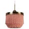 Pink Model T601 Ceiling Lamp by Hans-Agne Jakobsson, 1960s, Image 1
